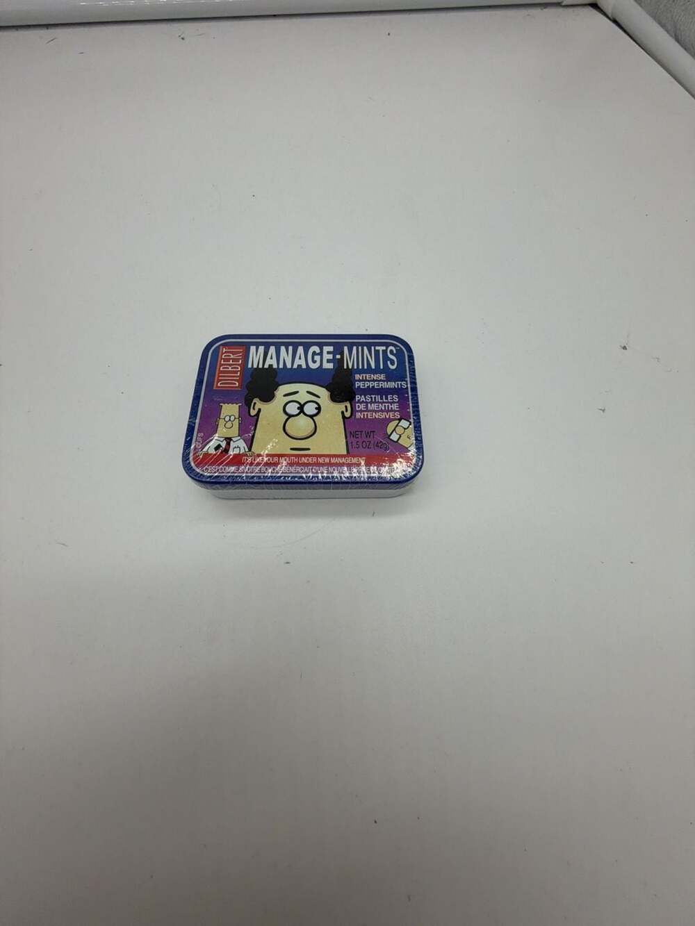 Dilbert Manage-Mints Intense Peppermints Collectible Tin
